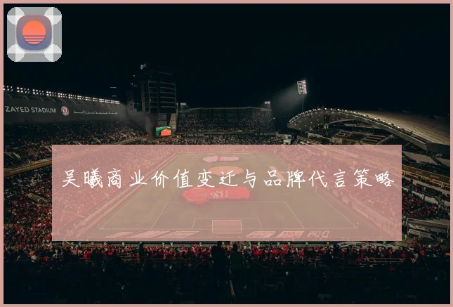 吴曦商业价值变迁与品牌代言策略